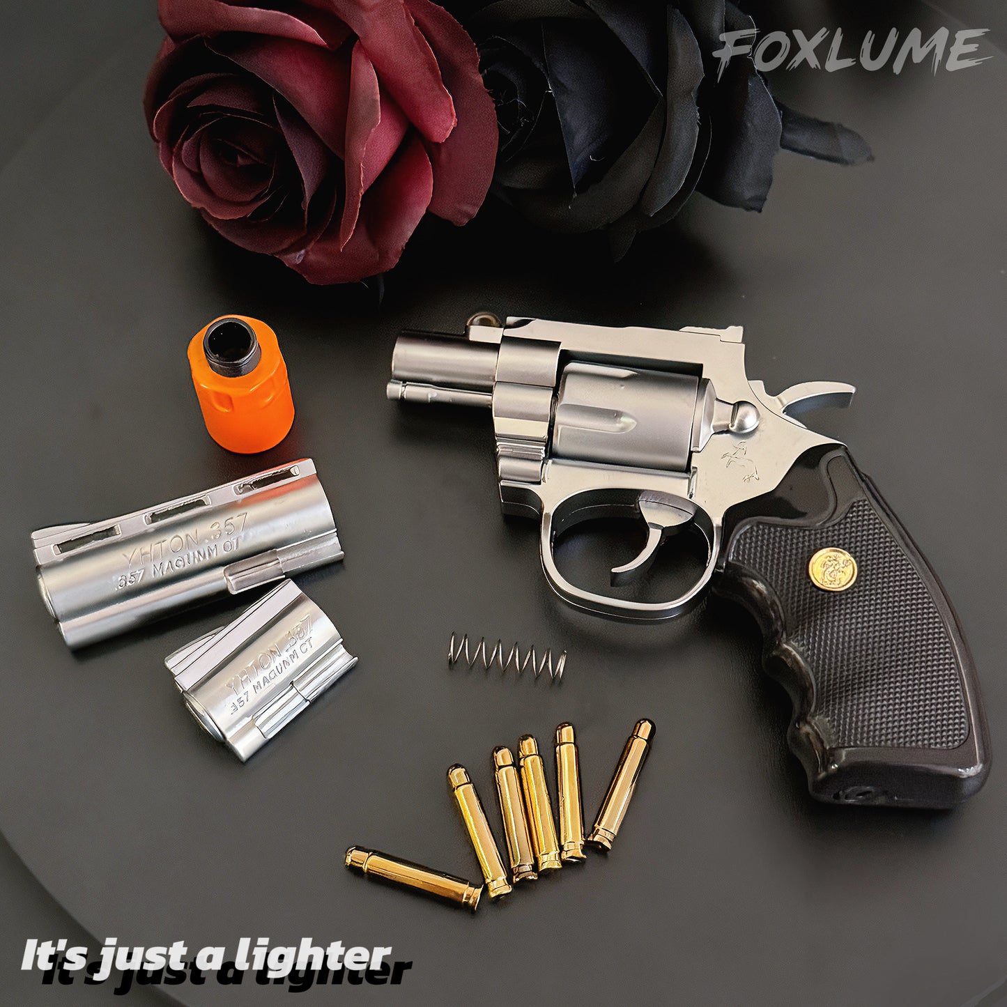 Revolver Butane Lighter | Windproof Adjustable