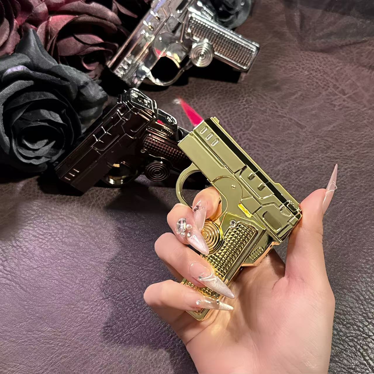 [Foxlume] Ladies's  fingertip gyroscope butane lighter[Without Butane]