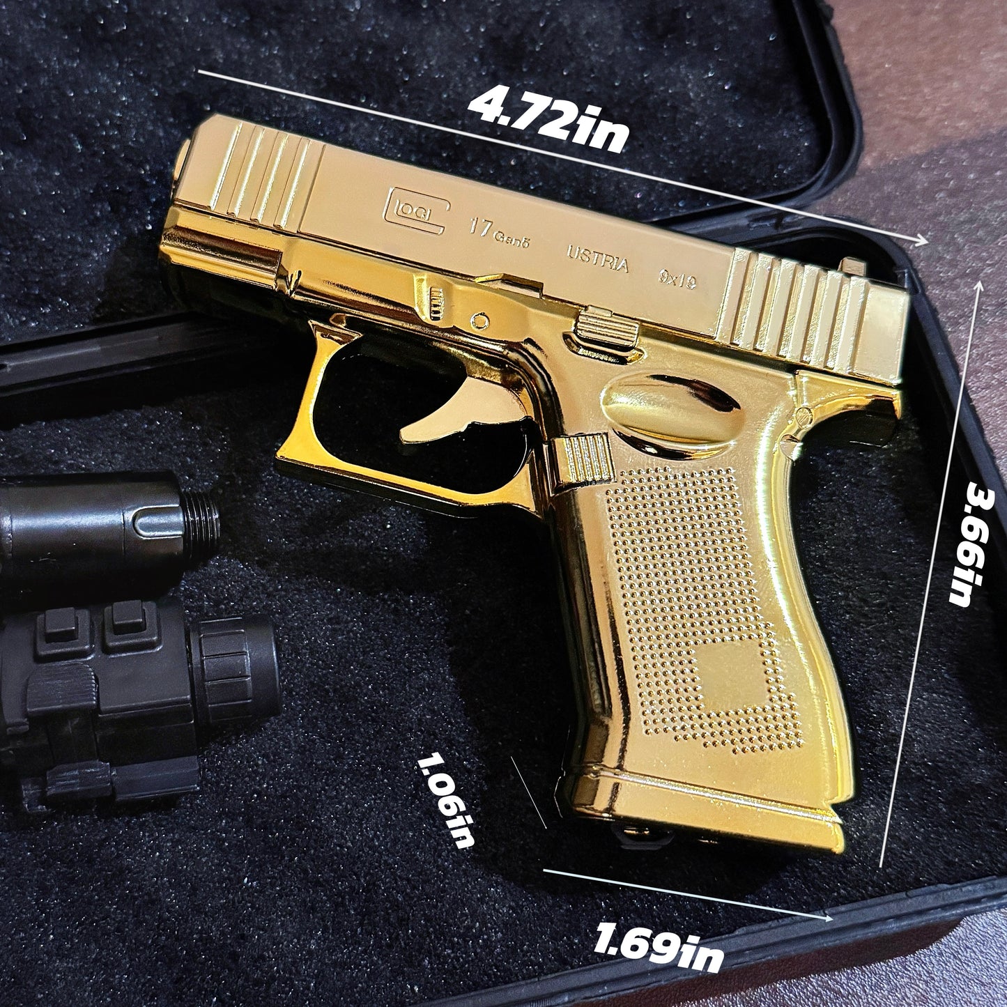 [FoxLume] Glock-Shaped Windproof Lighter [Without Fuel]