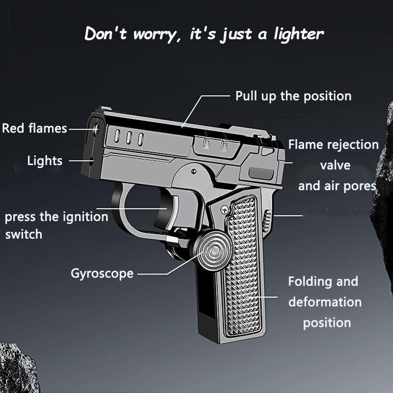 [Foxlume] Ladies's  fingertip gyroscope butane lighter[Without Butane]